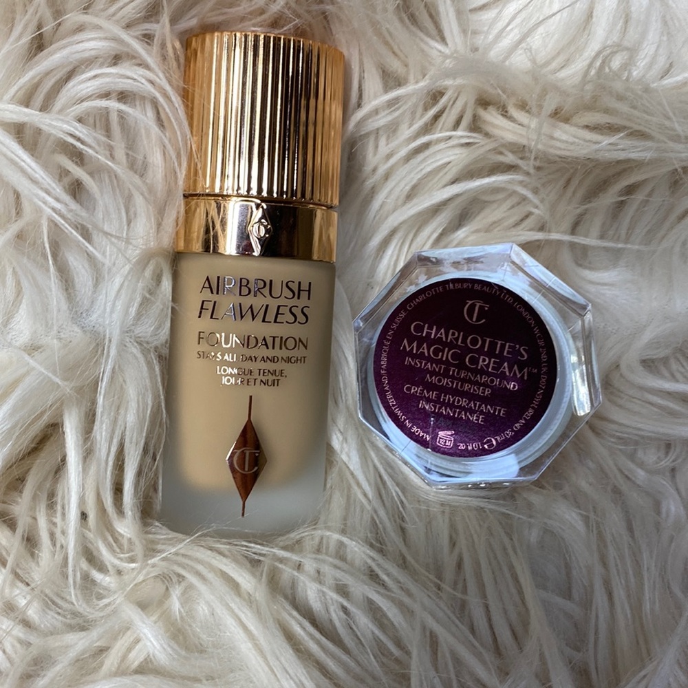 Charlotte Tilbury Airbrush flawless foundation & magic cream set in neutral 7